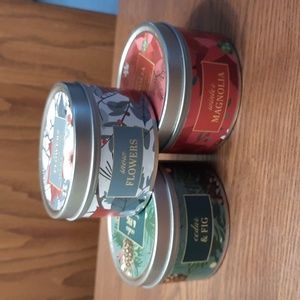 NWT Three Candle Tins
